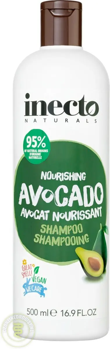 Inecto Naturals Avocado Shampoo 500ml - afbeelding 6 van 6