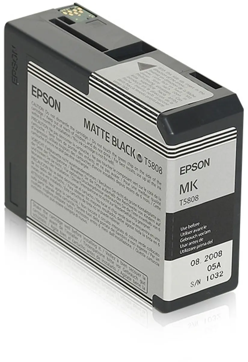 Epson T58080N Mat Zwart Inktcartridge