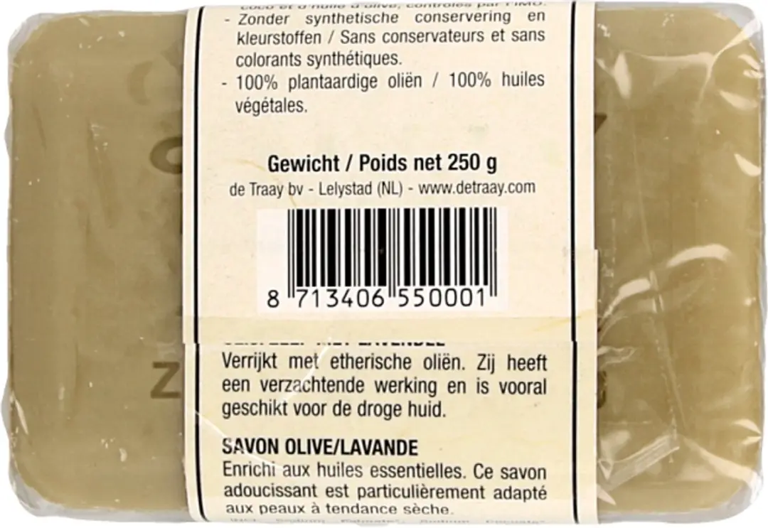 De Traay Olijf Lavendel Zeep 250ml