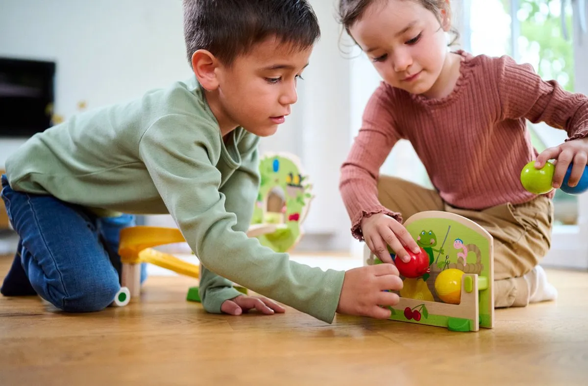 Haba Kullerbü Boomgaard Knikkerbaan - Multicolor - 23 Onderdelen