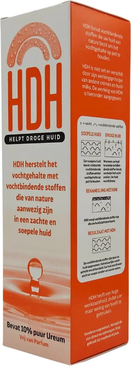 HDH Huidmilk 250ml - 10% Ureum - Parfumvrij