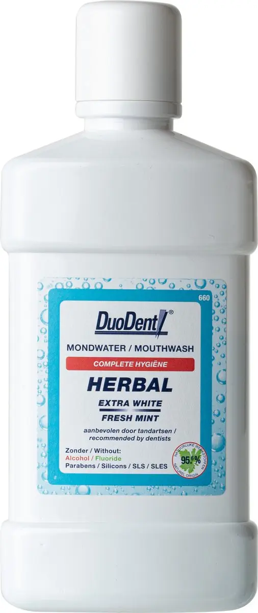 Duodent Herbal Extra White Mondwater 500ml
