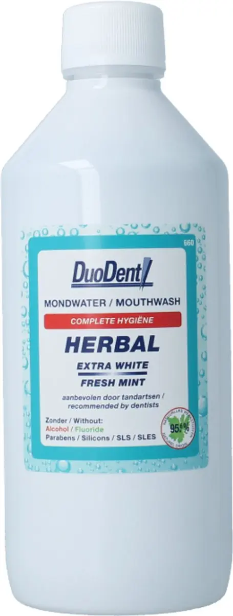Duodent Herbal Extra White Mondwater 500ml