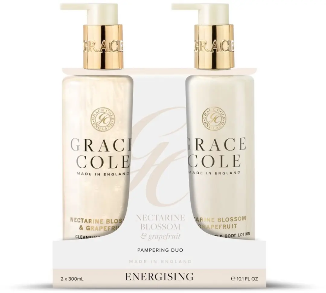 Grace Cole Nectarine Blossom & Grapefruit Hand Care Duo 600ml
