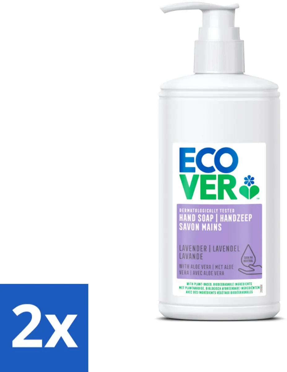 Ecover Handzeep Lavendel & Aloë Vera 250ml - 2 Stuks