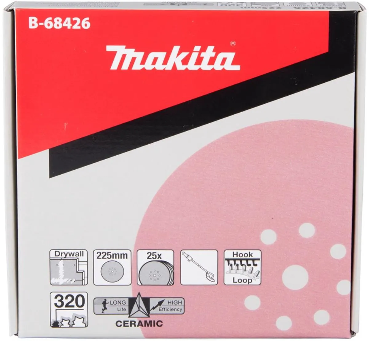 Makita 225mm Schuurpapier Klittenband 25x - B-68426