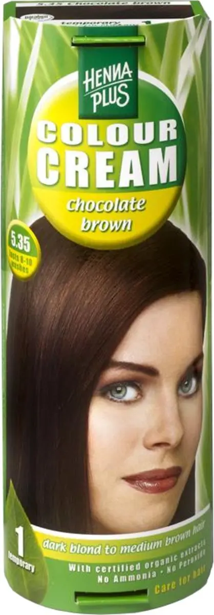Hennaplus Colour Cream 5.35 Chocolate Brown Haarverf 60ml