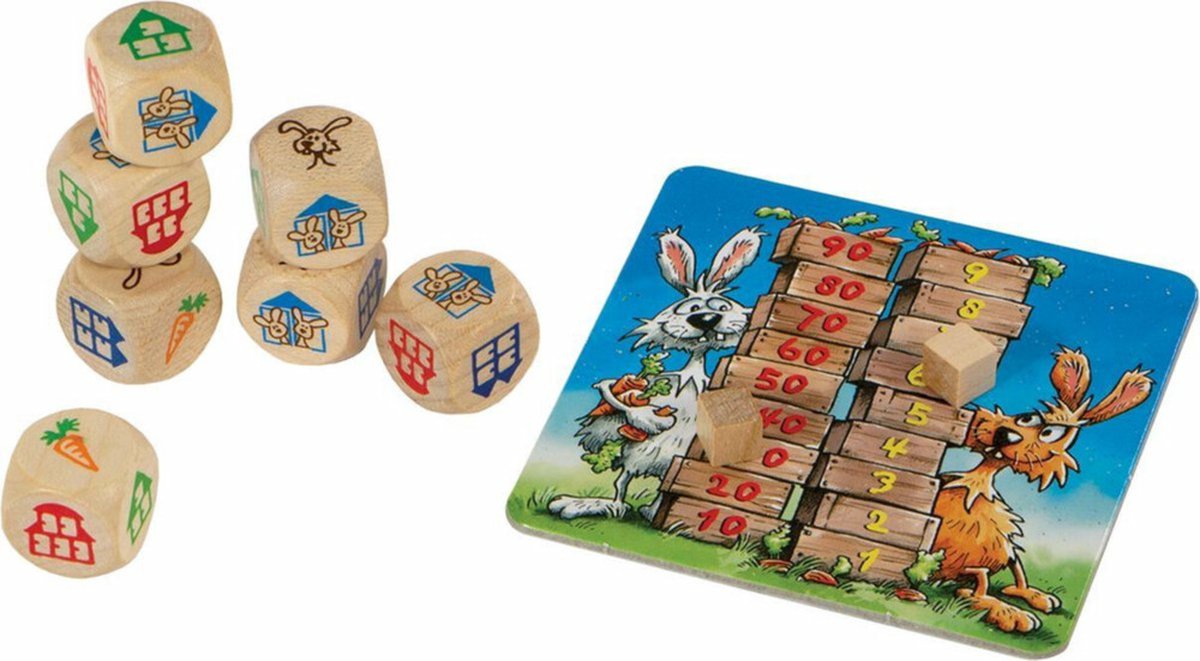 999 Games - Konijnenhokken - Vlot Dobbelspel