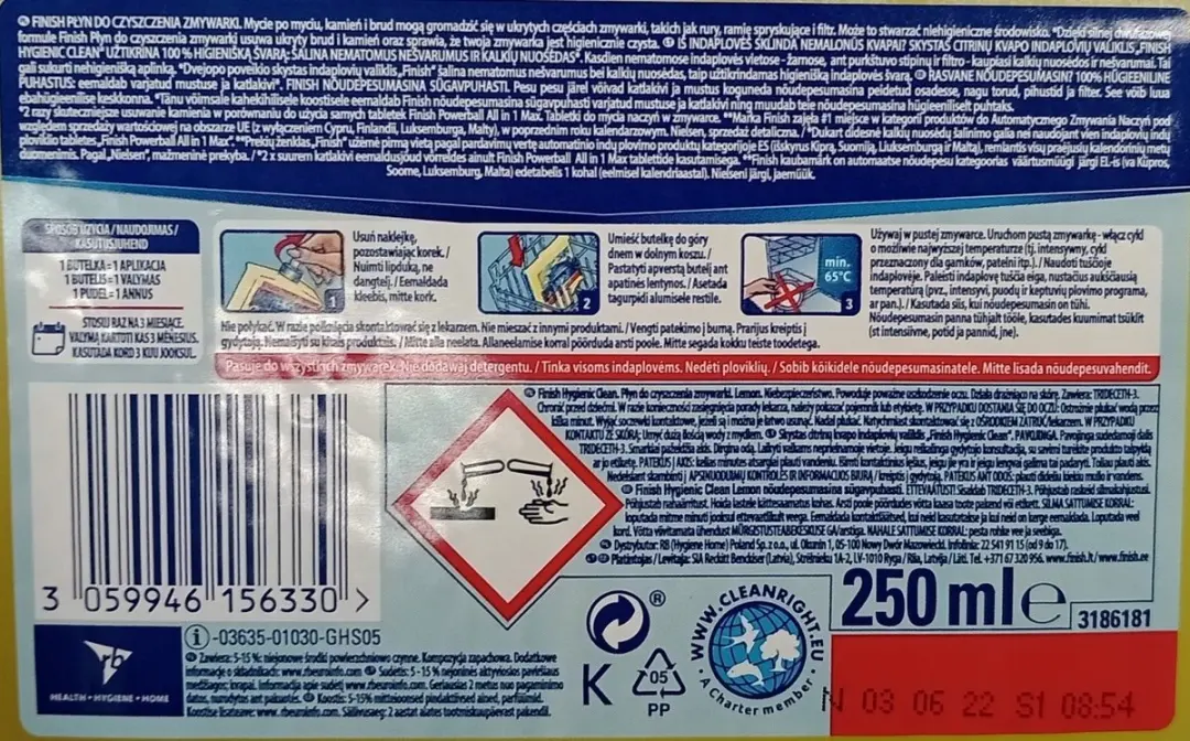 Finish Vaatwasserreiniger Citroen 250ml
