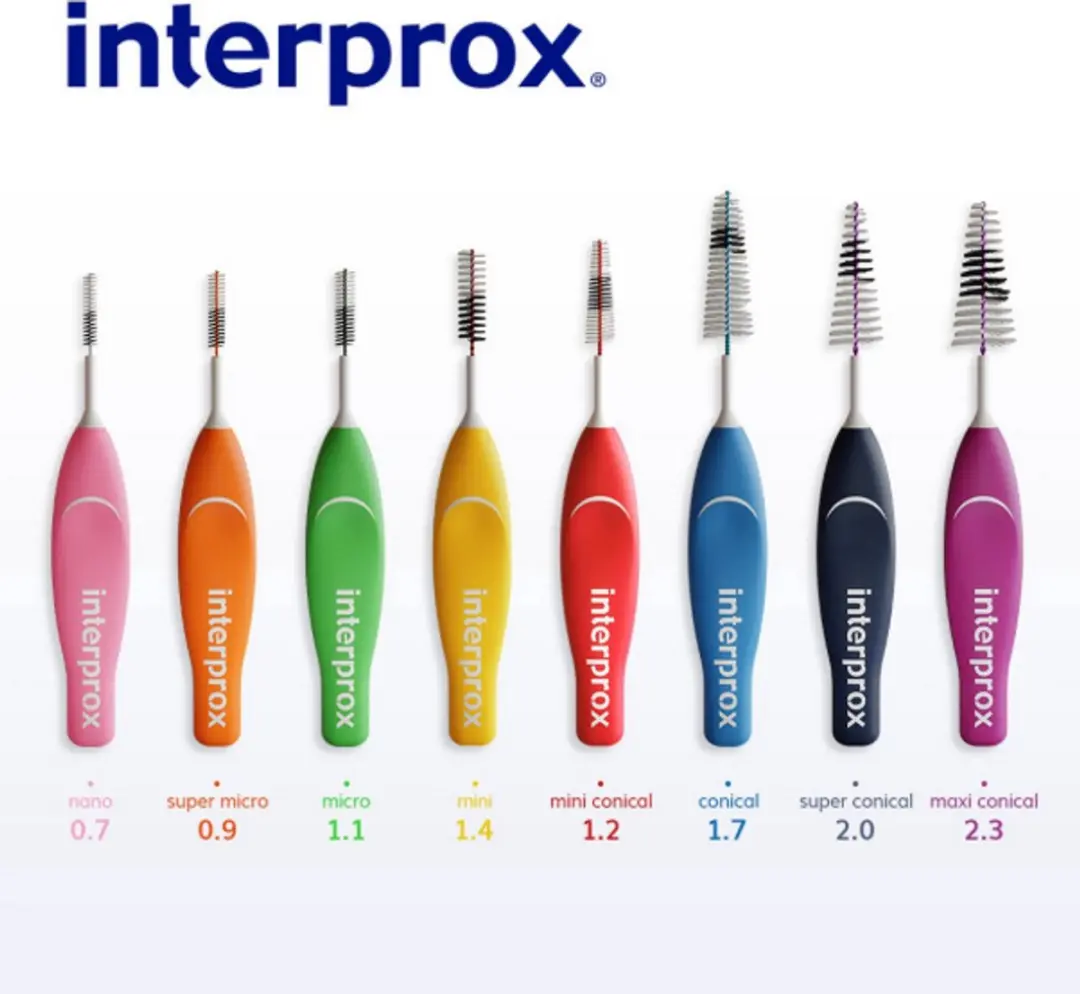 Interprox Interdentaal Micro 2.4mm Ragers - 18 Stuks (3x6) - Groen