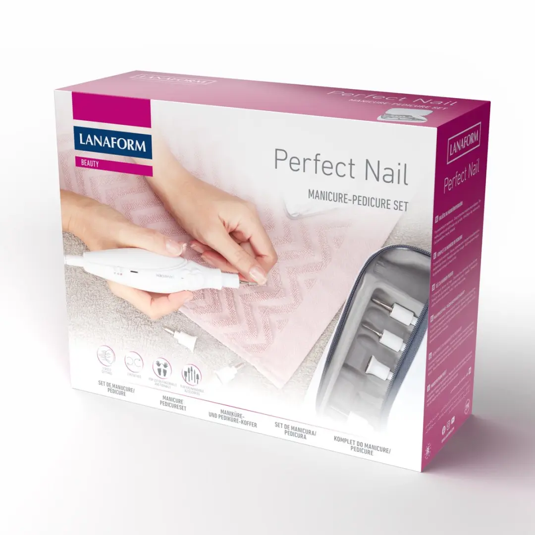 Lanaform Perfect Nail Manicure Set - Elektrisch nagelvijl - 28g - Wit
