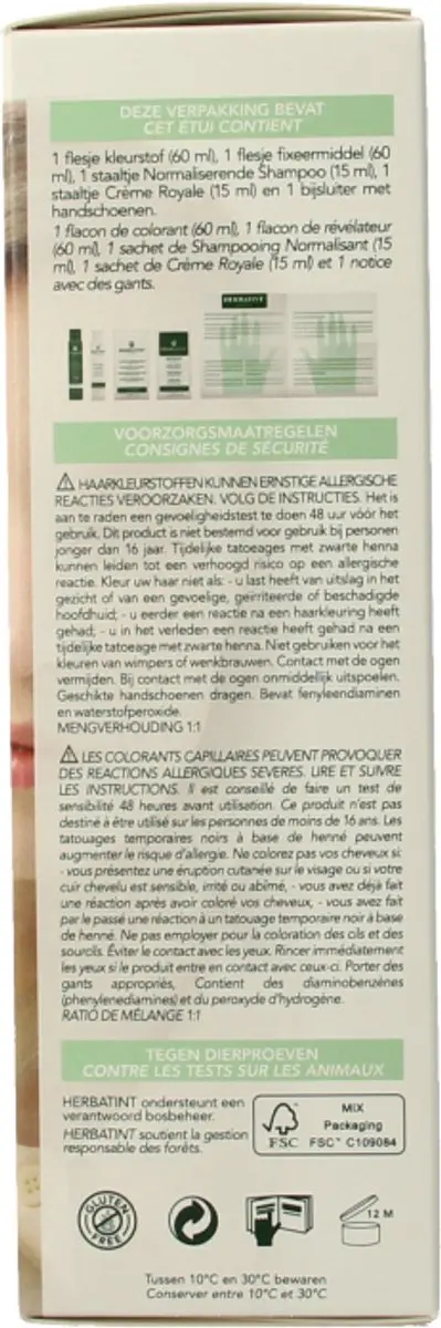 Herbatint Haarverf 10C Zweeds Blond 150ml - Grijs - afbeelding 6 van 6