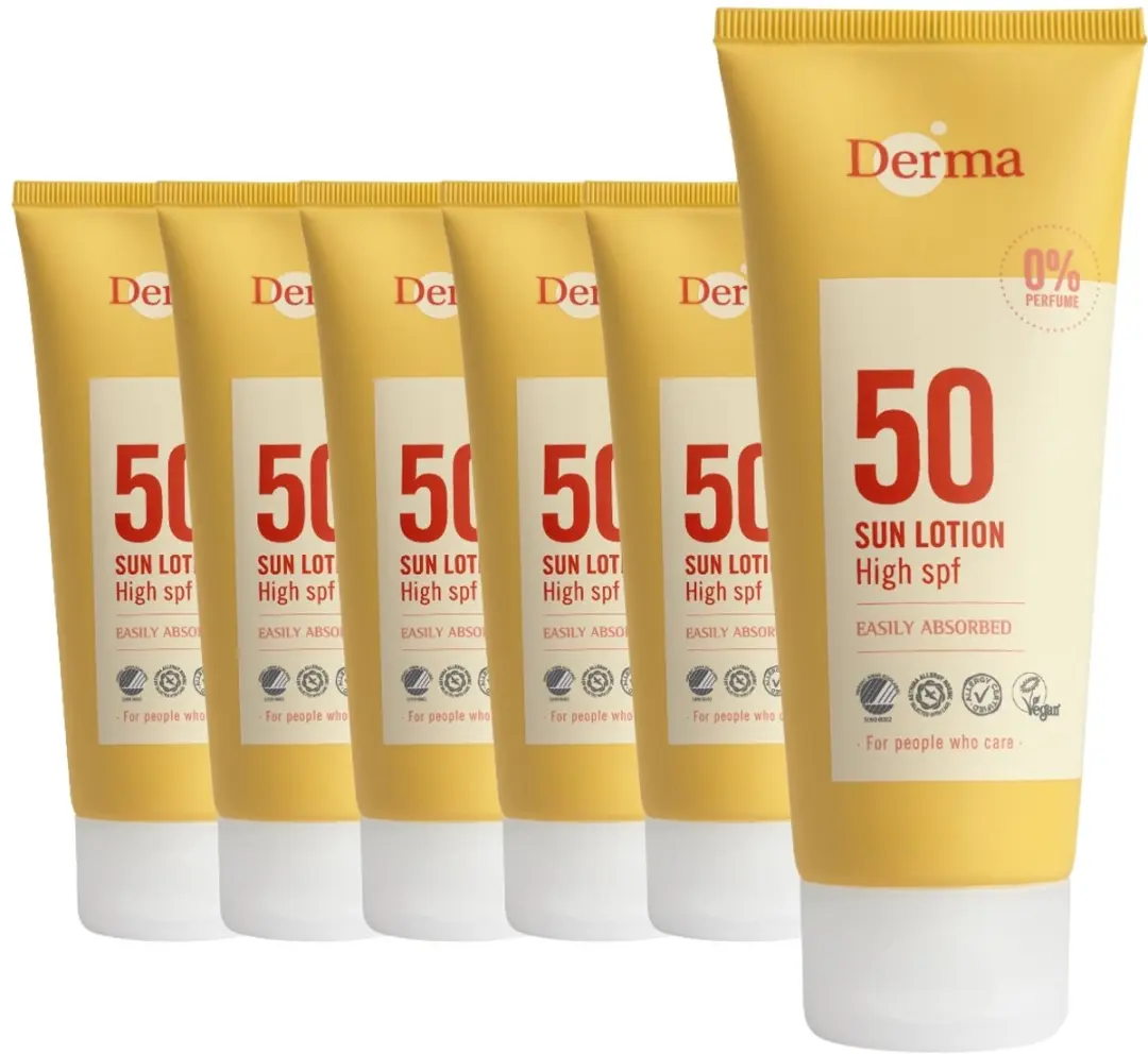 Derma Sun Zonnebrand SPF50 6x100ml