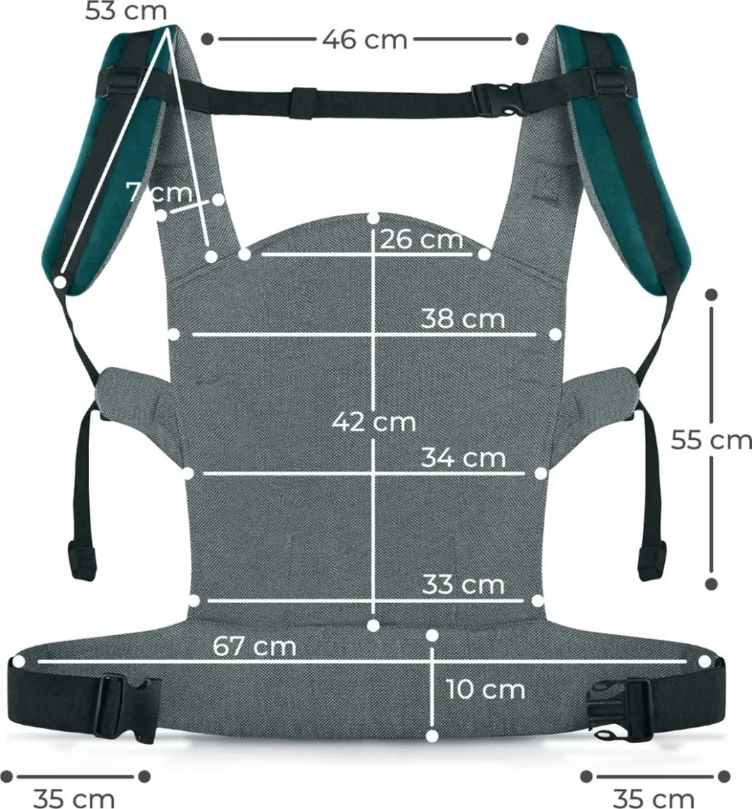 KinderKraft MILO Draagzak Nature Vibes - 3 Maanden tot 20 kg