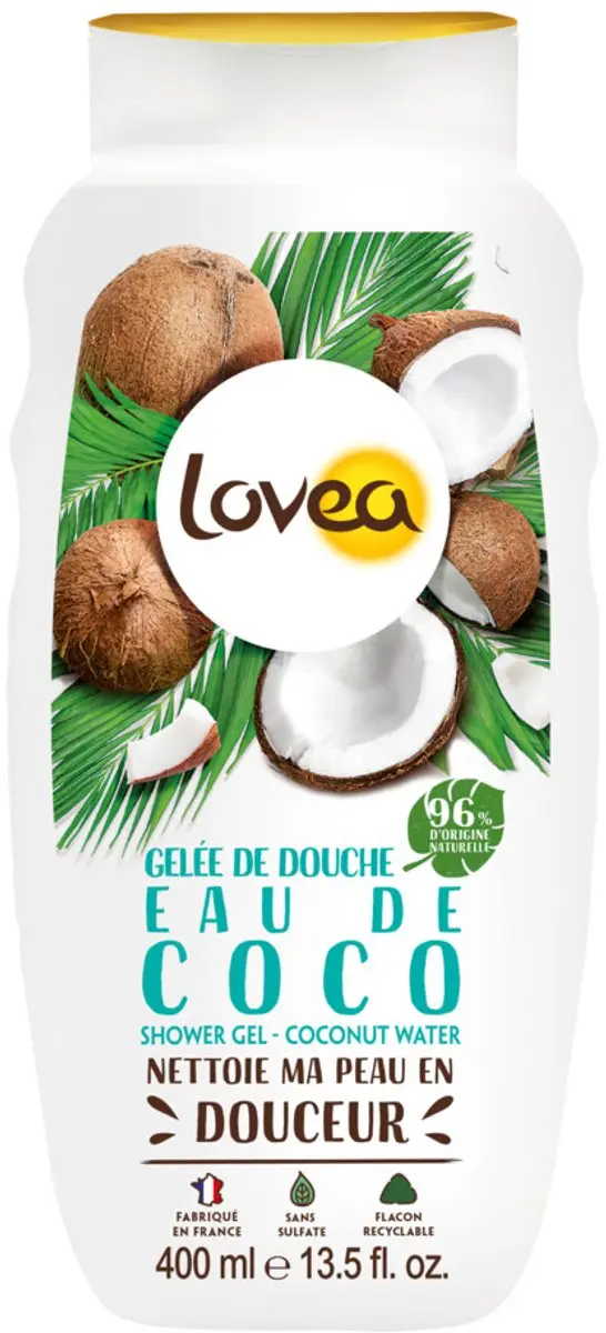Lovea Sulfaatvrije Douchegel Kokos 3x400ml