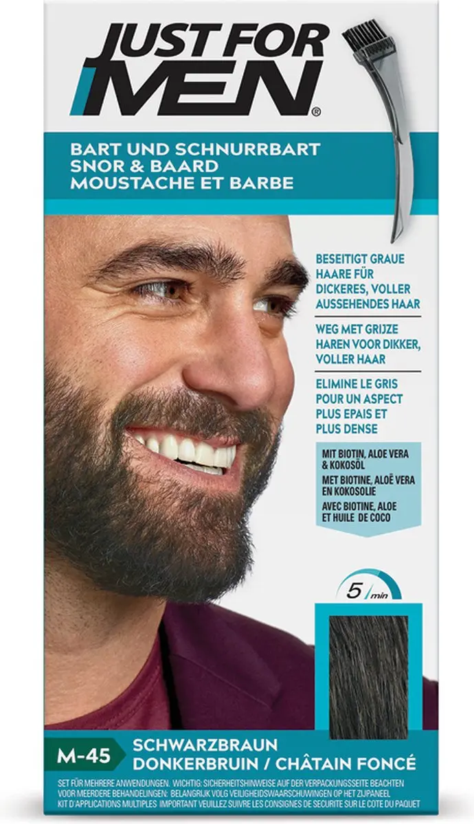 Just For Men Snor & Baard Haarkleuring Donkerbruin
