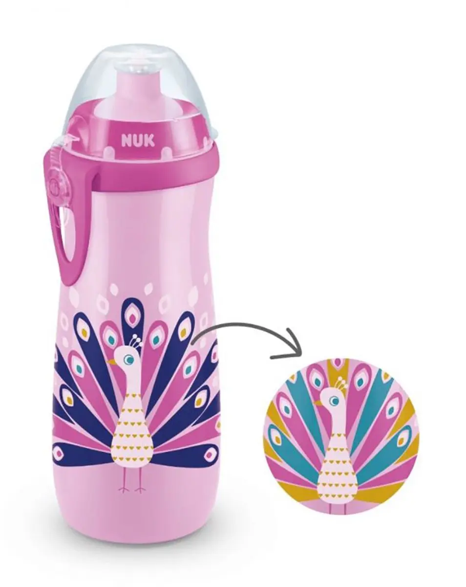 NUK Sports Cup Drinkfles 450ml - Roze