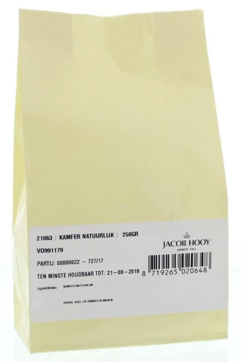 Jacob Hooy Kamfer Natuurlijk 250g