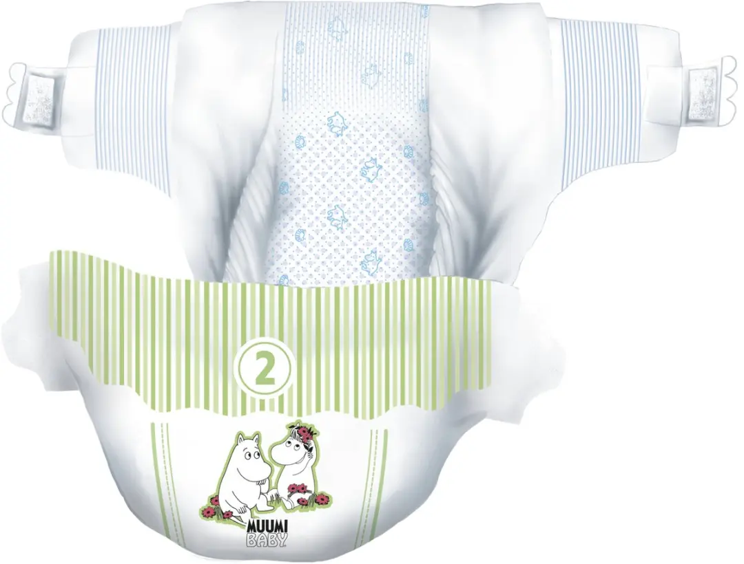Moomin Baby Eco Wegwerpluiers Maat 2 - 168 Stuks
