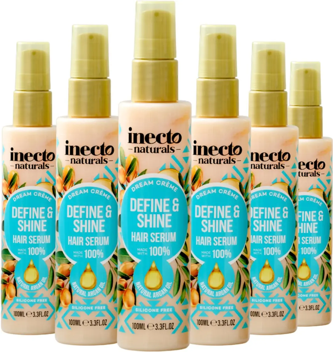 Inecto Naturals Argan Define & Shine Hair Serum 100ml - 6 Stuks