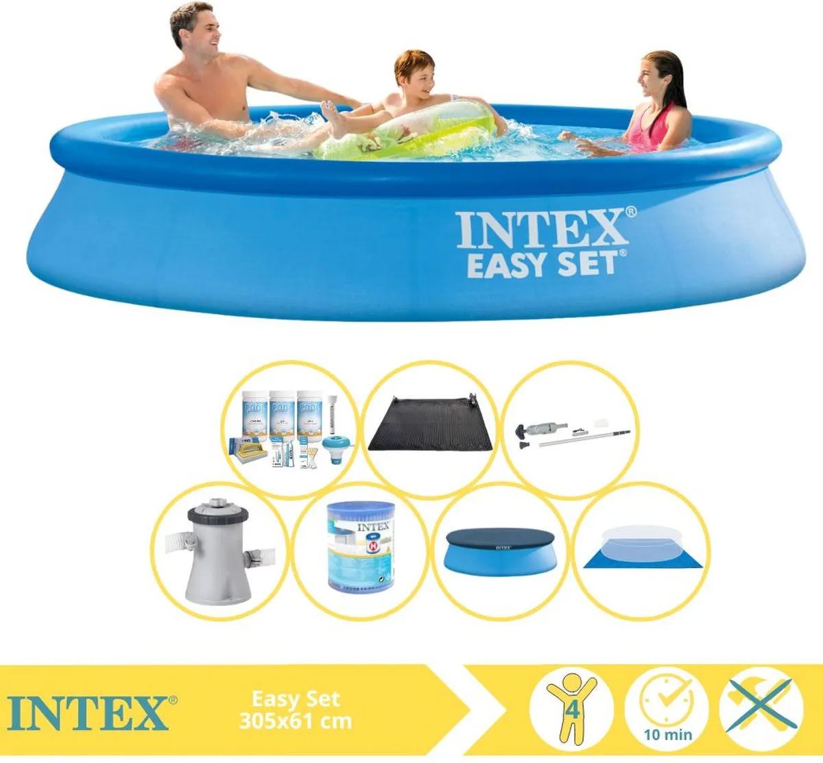 Intex Easy Set 28118GN Opblaaszwembad 305x61cm