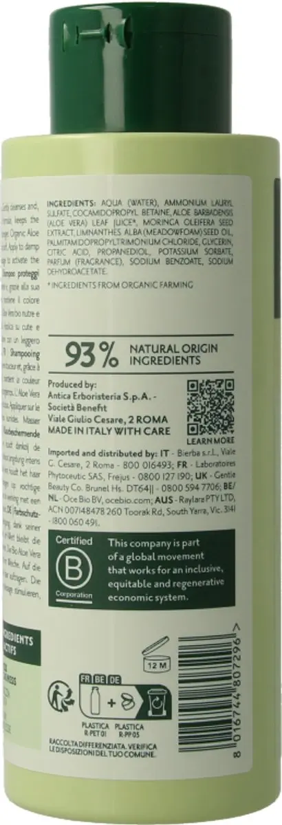 Herbatint Vegan Shampoo 260ml - Kleurbehoudend