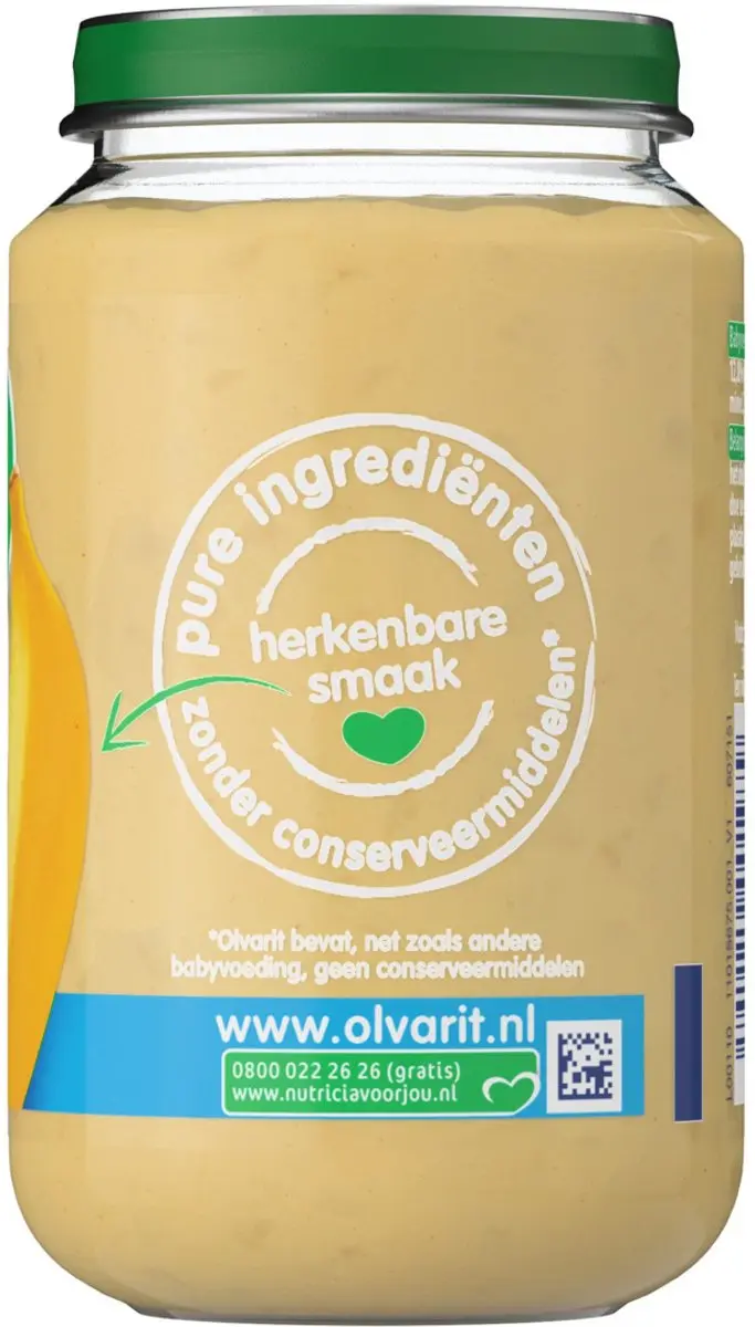 Olvarit Appel Banaan Peer 8M57 Babyvoeding - 200g