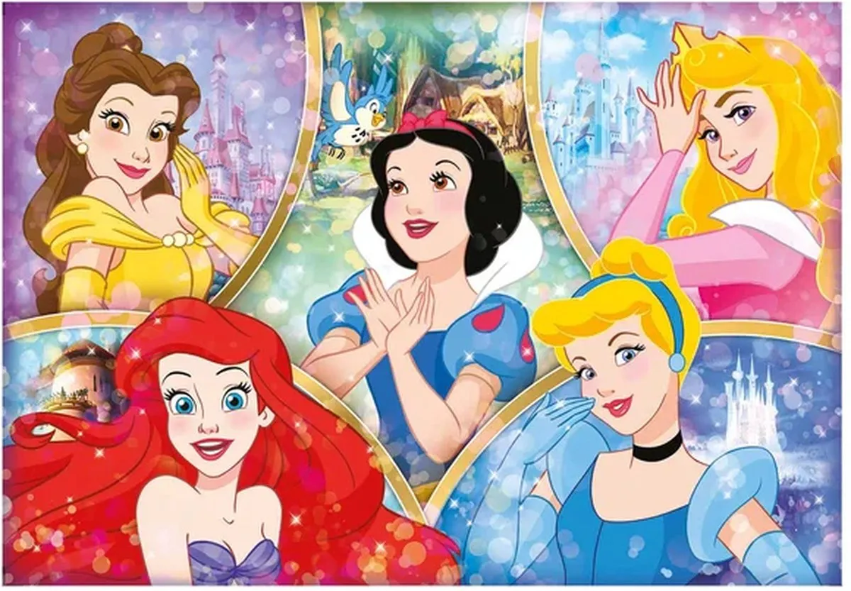 Clementoni Princess Puzzel 180 Stukjes Metallic - Ecologisch - afbeelding 6 van 6