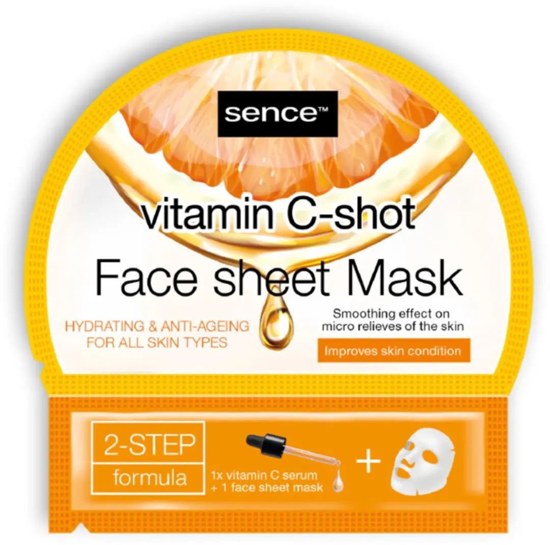 Sence Gezichtsmaskers Vitamin C 6 Stuks