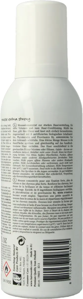 Hairwonder Botanical Stylingmousse Extra Strong 200ml