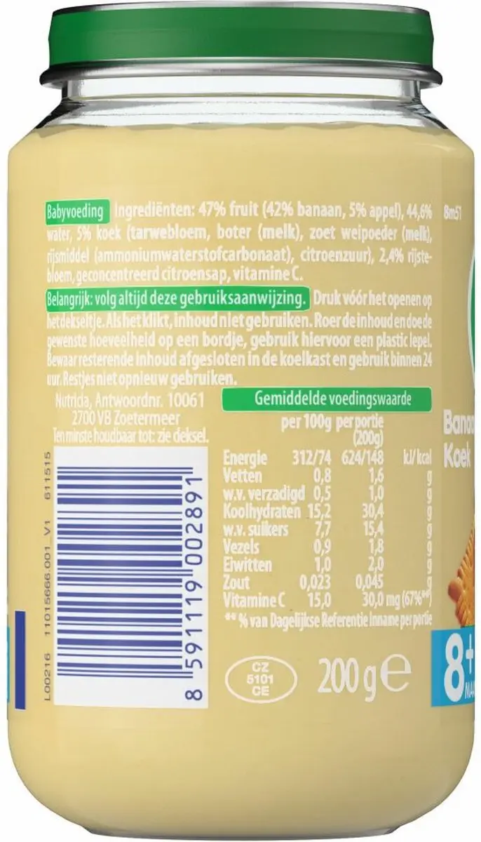 Olvarit Banaan Koek 8M51 200g