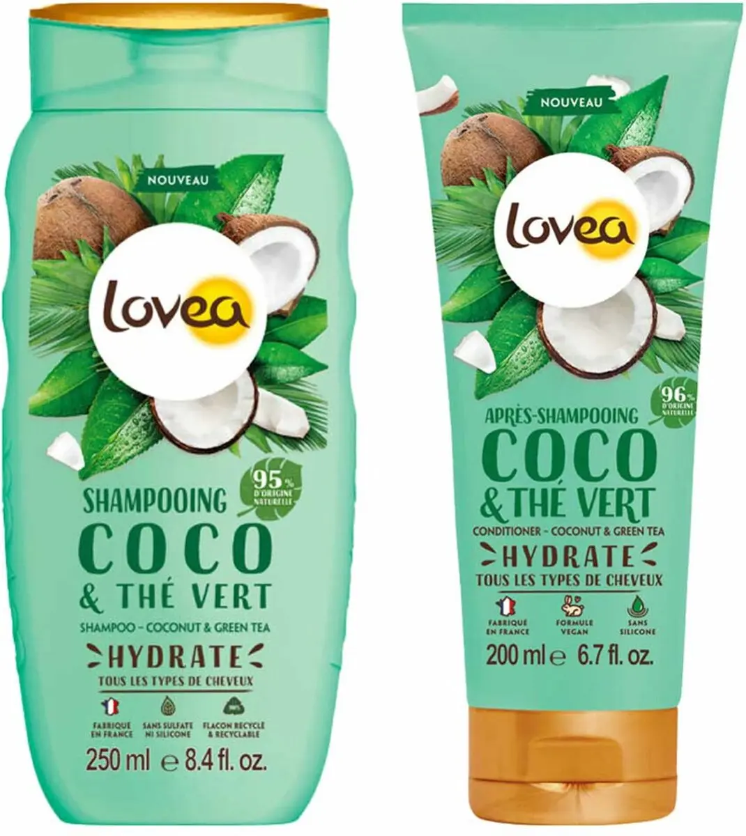 Lovea Kokos & Groene Thee Shampoo & Conditioner