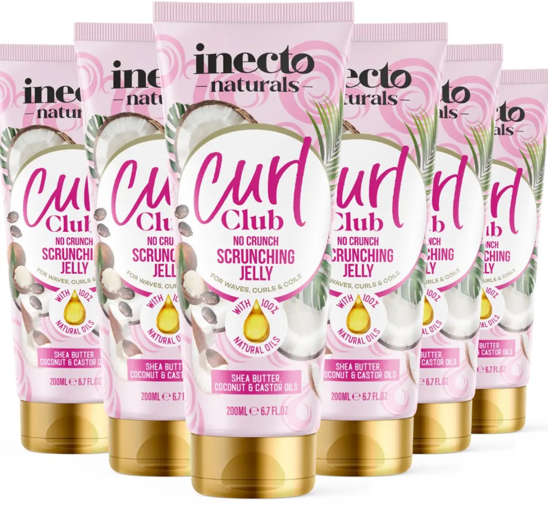 Inecto Curl Club No Crunch Scrunching Jelly 200ml - 6 Stuks