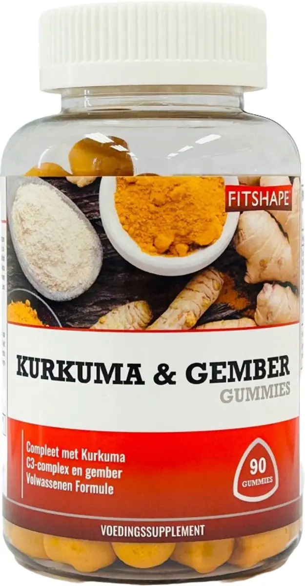 Fitshape Kurkuma & Gember 90 Stuks