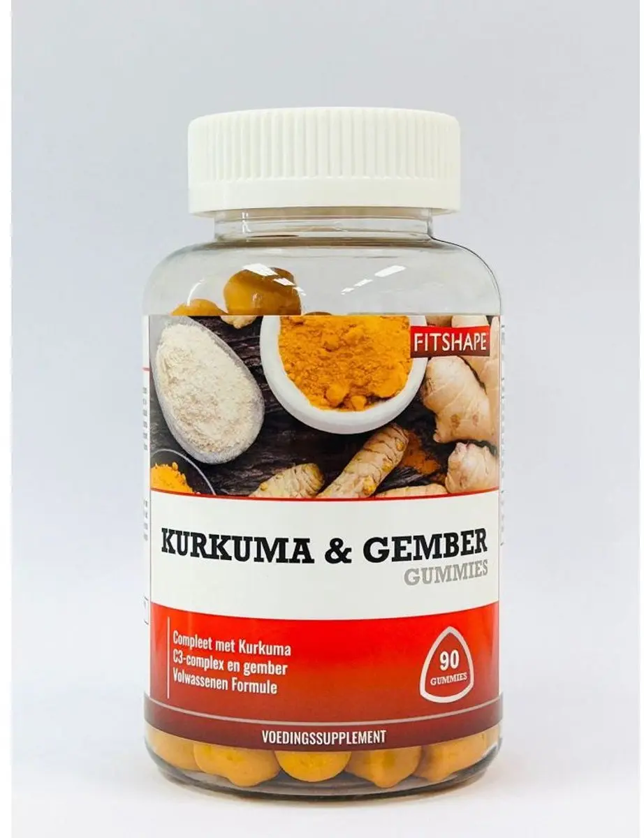 Fitshape Kurkuma & Gember 90 Stuks