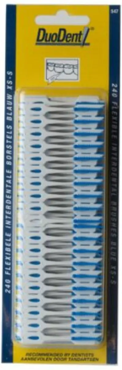 Duodent Flexibele Interdentale Borstels Blauw XS-S