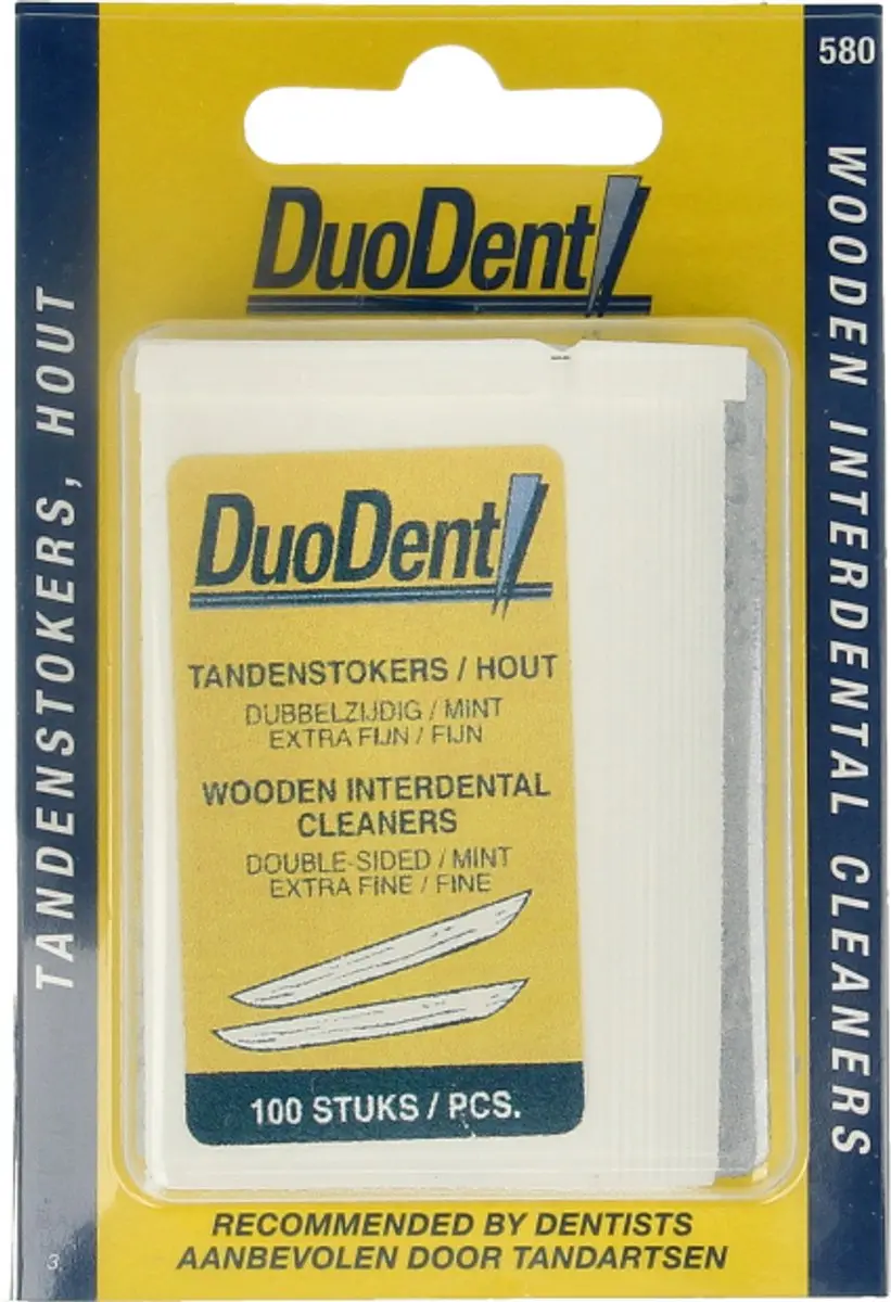 Duodent Houten Tandenstokers 100 Stuks - afbeelding 6 van 6
