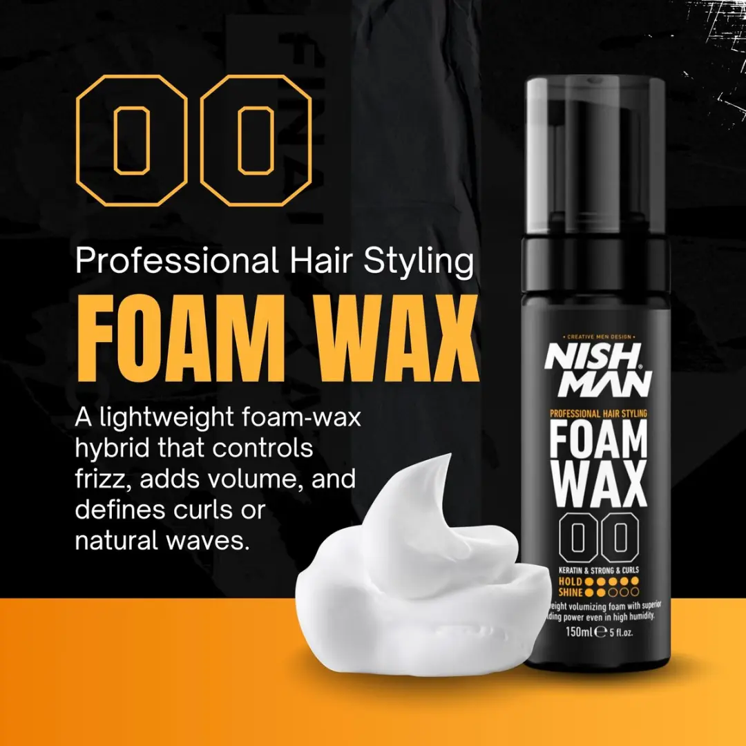 Nishman Foam Wax FOAX Keratine Haarwax 150ml
