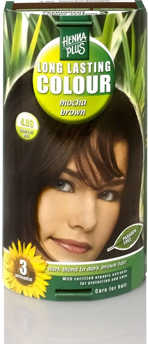 Hennaplus Long Lasting Colour 4.03 Mocha Brown Haarverf - 100mg - afbeelding 6 van 6