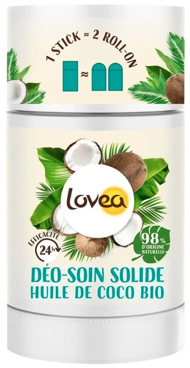 Lovea Solid Deodorant Organic Coconut Oil 50g