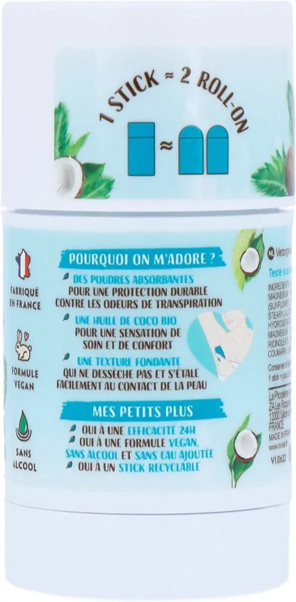 Lovea Solid Deodorant Organic Coconut Oil 50g