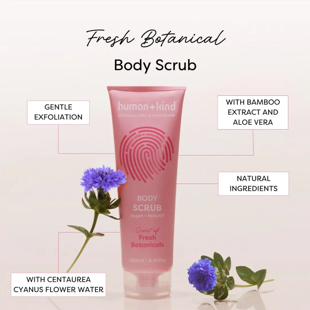 Human+Kind Body Scrub Fresh Botanicals 250ml