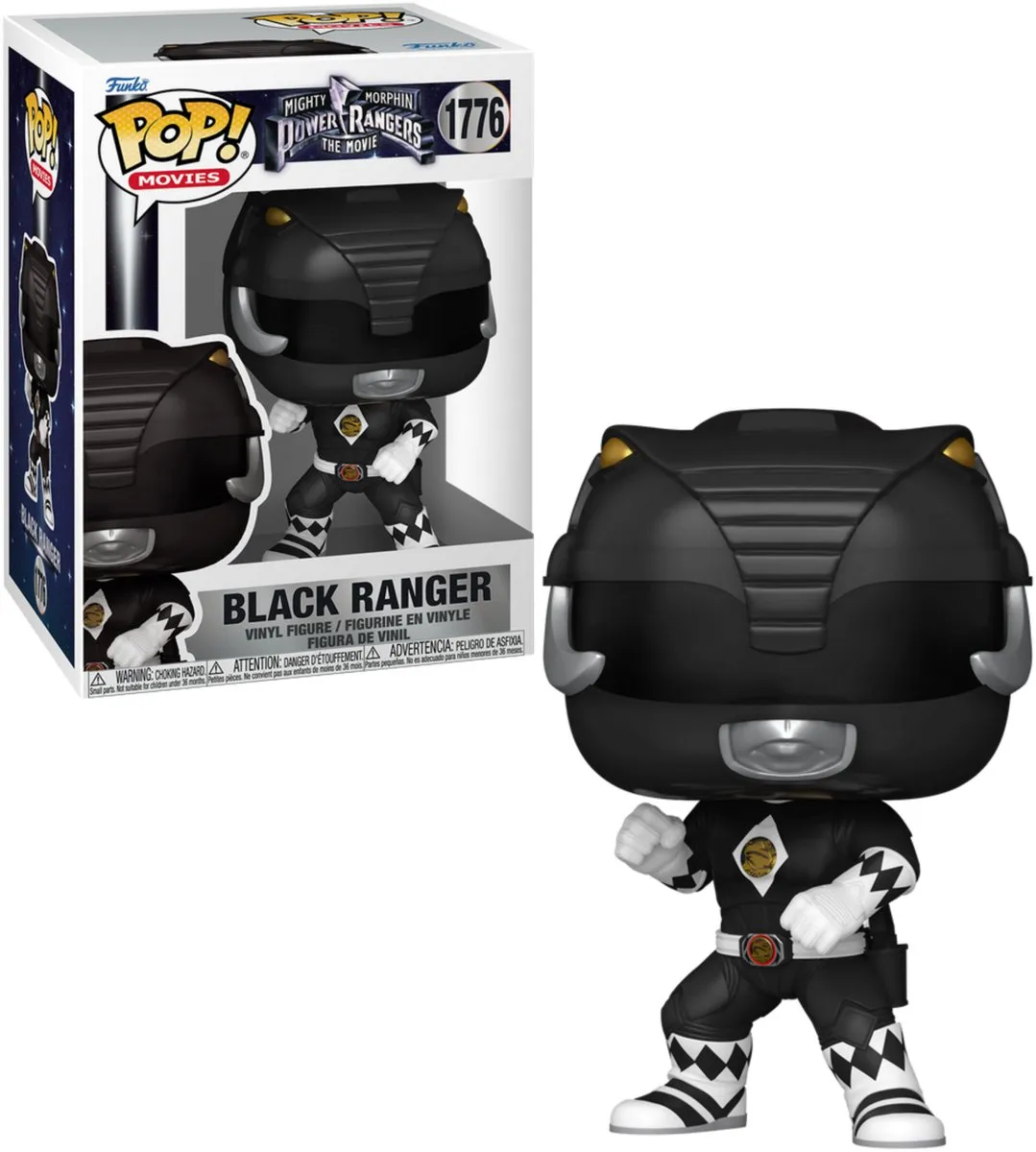 Funko Mighty Morphin Power Rangers POP! Black Ranger #1776 - Multicolor