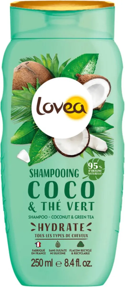 Lovea Kokos & Groene Thee Shampoo 250ml