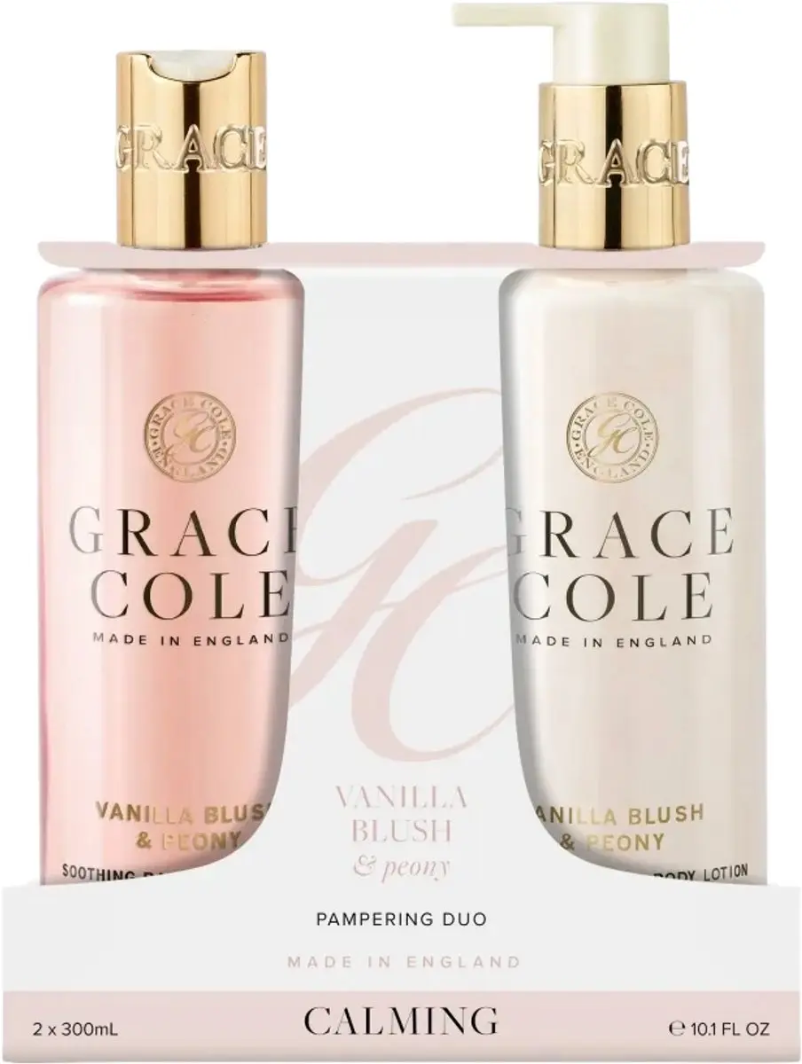 Grace Cole Body Care Duo - 600ml - Vanilla Blush & Peony