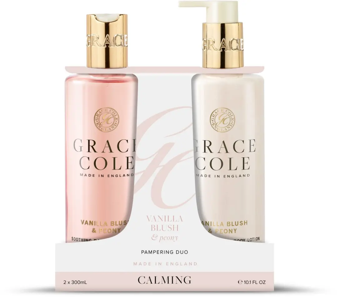 Grace Cole Body Care Duo - 600ml - Vanilla Blush & Peony