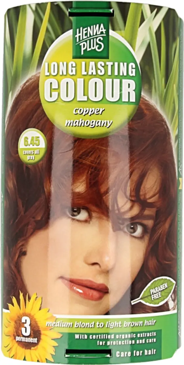 Hennaplus Long Lasting Colour 6.45 Copper Mahogany 100ml