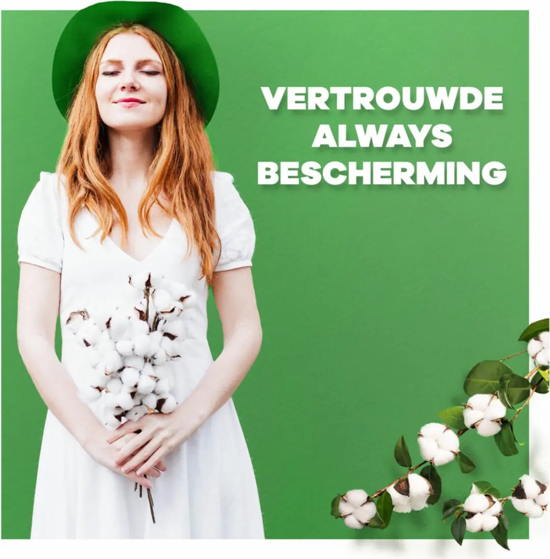 Always Cotton Protection Ultra Long Maandverband - 9 Stuks - 100% Biologisch Katoen
