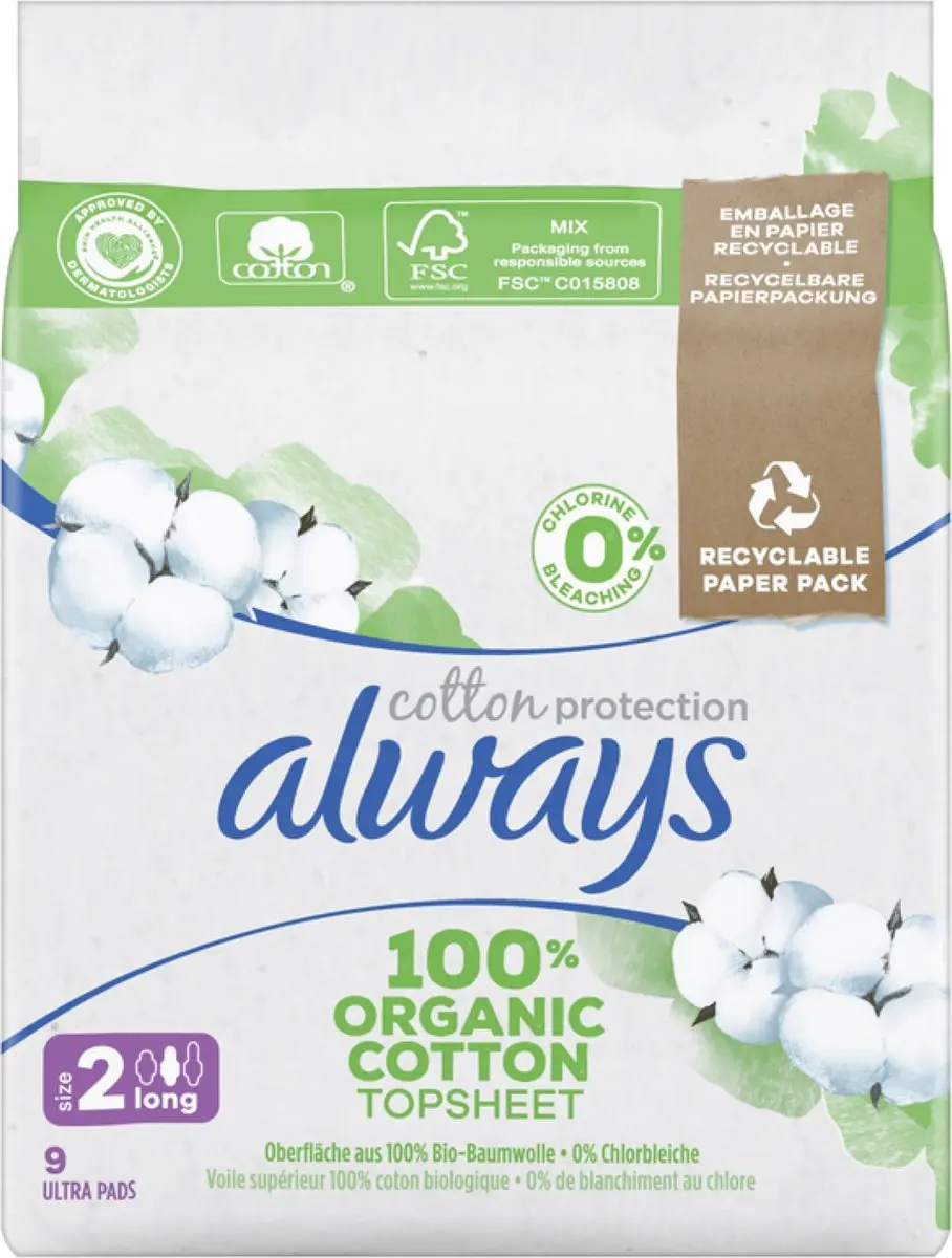 Always Cotton Protection Ultra Long Maandverband