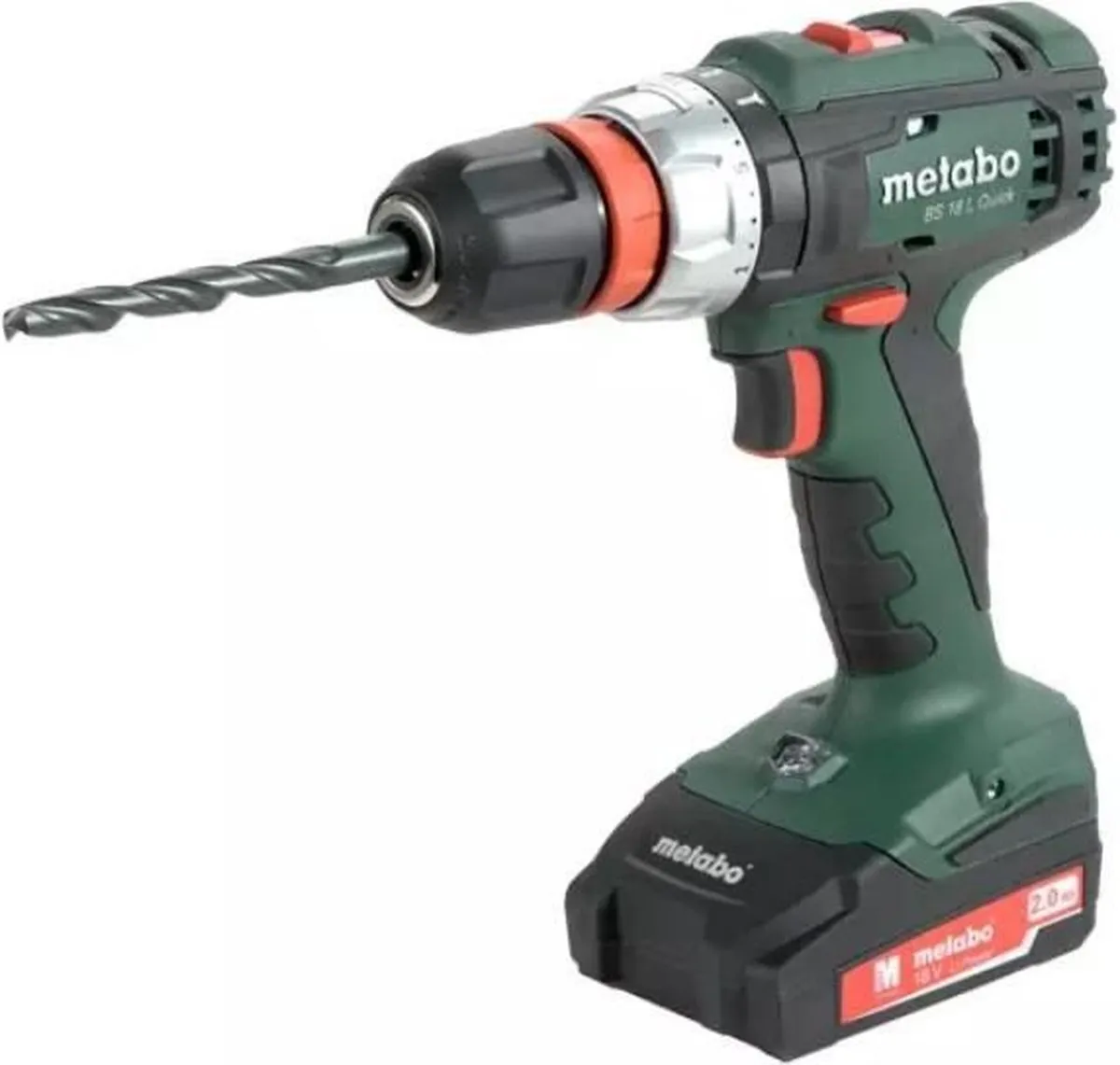 Metabo BS 18 L QUICK 18V Boor-/schroefmachine set - 2x 2Ah accu